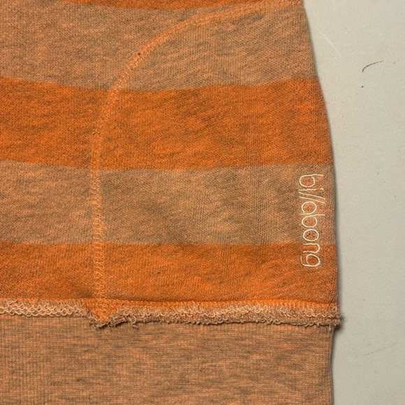 Billabong Women’s Orange and Beige Striped Hoodie - Picture 2 of 9